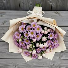 Букет цветов из:  Розы и Хризантемы #REPLACE_PRED# Красновидово