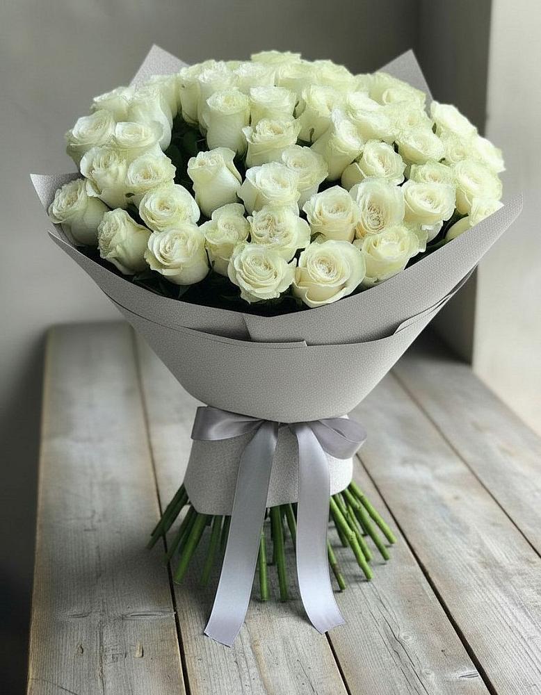 Букет 35 Белых роз в Красновидово