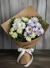 Букет цветов из:  Хризантемы и Розы в Красновидово