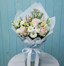 Букет цветов из:  Розы и Лизиантусы #REPLACE_PRED# Красновидово