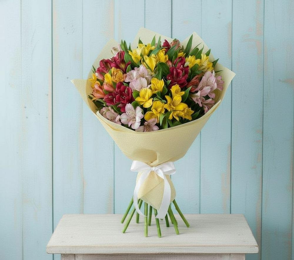 Букет цветов из: Альстромерии в Красновидово