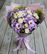 Букет цветов из:  Хризантемы и Розы в Красновидово